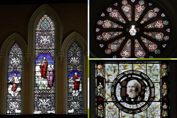 The Bolton News: Some of the chapel's stained glass windows. Credit: Henry Lisowski