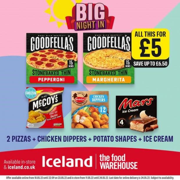 The Bolton News: Iceland 'Big Night In' meal deal (Iceland)