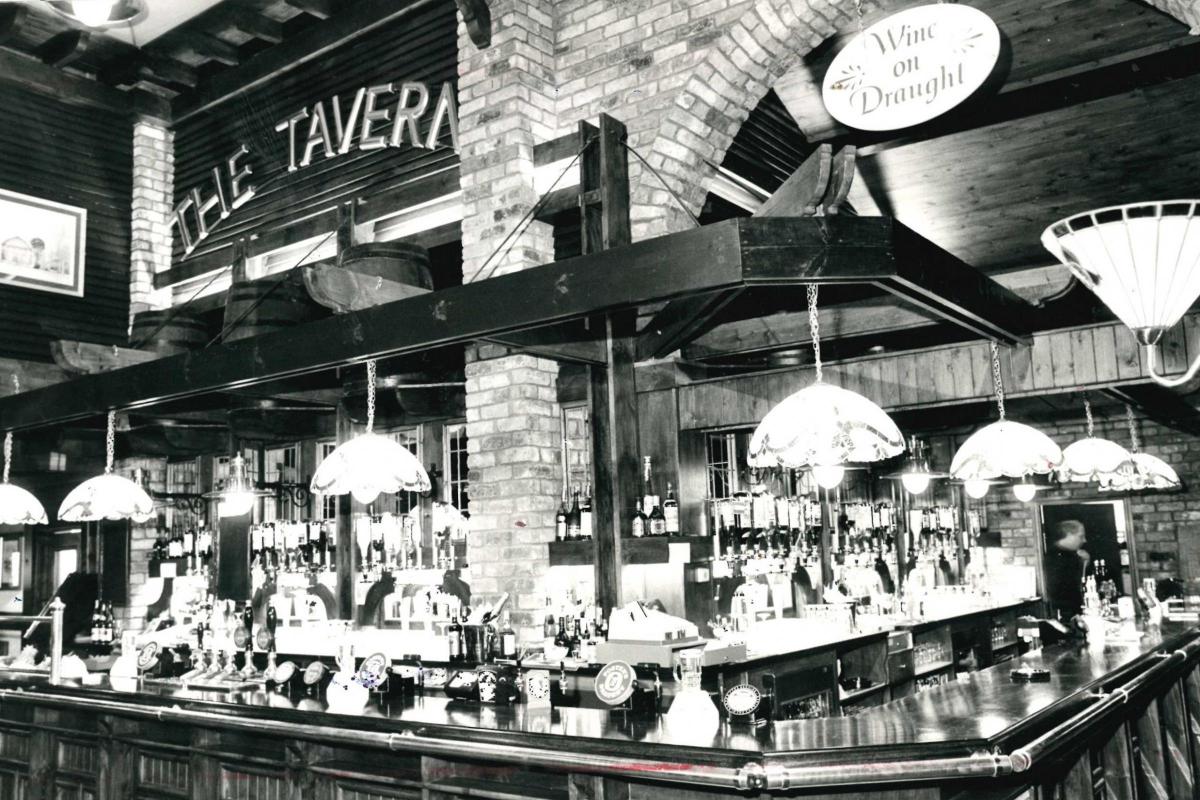 Hunger Hill Farm was a Bolton landmark and this is the Tavern bar in 1986