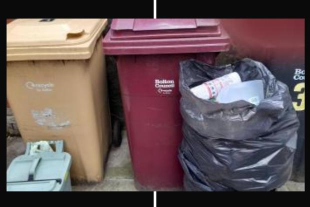 The Bolton News: Uncollected bins are now full up