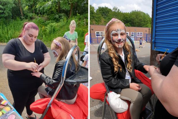 The Bolton News: Sammy Banks in her element face painting
