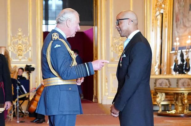 The Bolton News: Jay Blades receiving his MBE