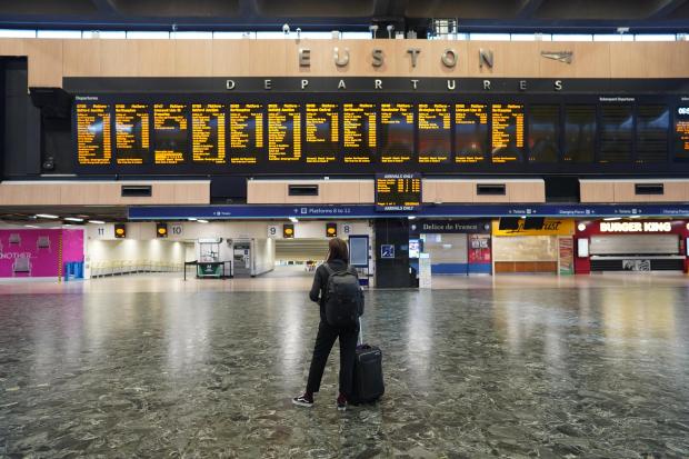 The Bolton News: Many stations have been left almost deserted this week due to the train strikes (PA)