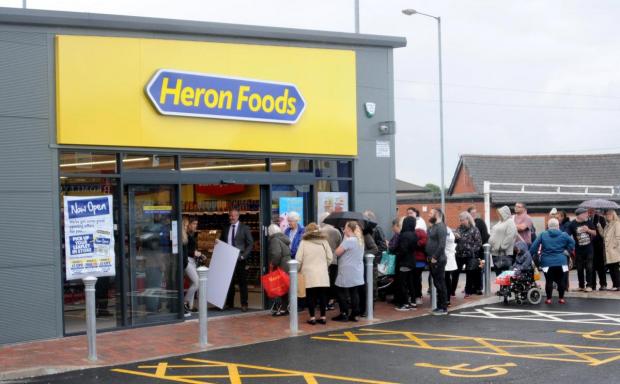 The Bolton News: The opening of the Tonge Moor Heron Foods in 2019