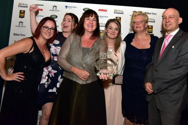 The Bolton News: Back Up North West winners of the Not for Profit Organisation of the Year award at Bolton Business Awards 2018