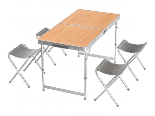 The Bolton News: Rocktrail Camping Table & Stool Set (Lidl)