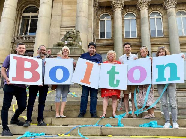 The Bolton News: Bolton Cllrs marking the occasion