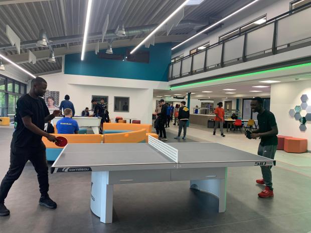 The Bolton News: Club members enjoying a game of table tennis