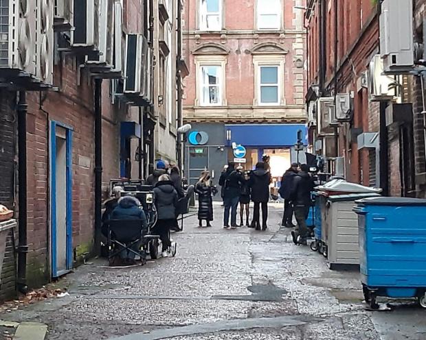 The Bolton News: Filming taking place for Red Rose back in November last year