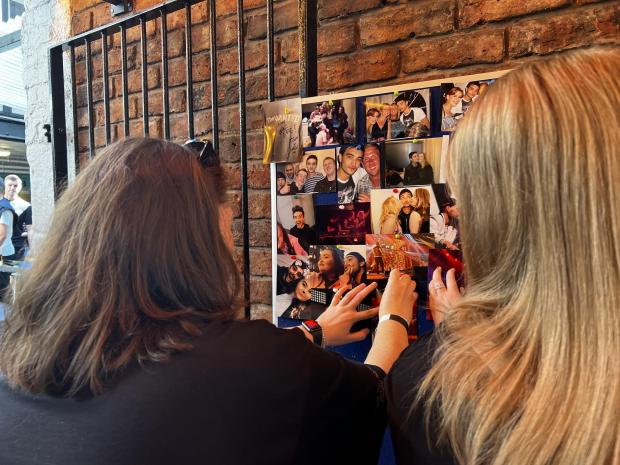 The Bolton News: Photos of Tom being put up at the pub 
