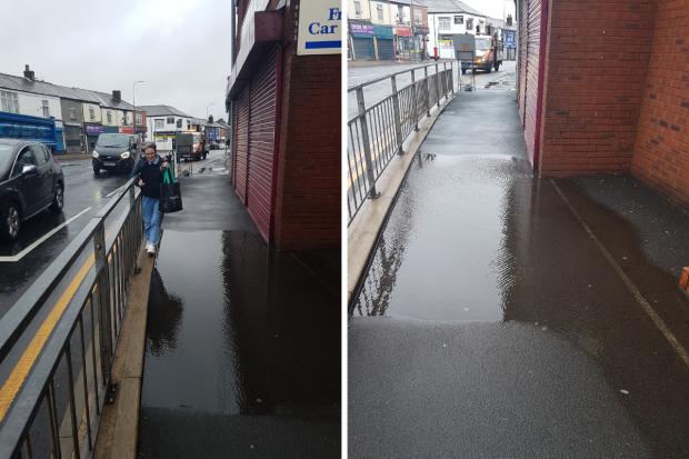 Resident calls for action after footpath becomes flooded after heavy rainfall