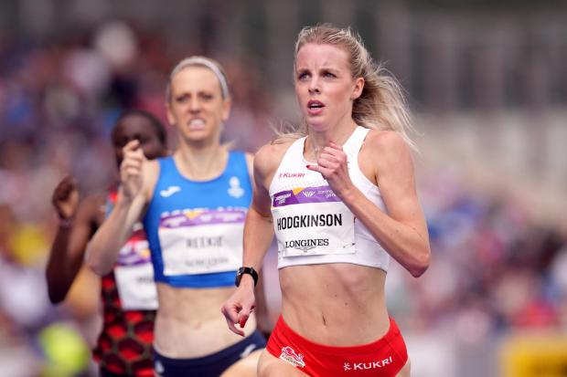 Keely Hodgkinson qualifying for the Commonwealth Games 800m Final. Picture: PA Wire