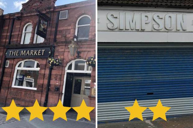 The Market Hotel and Simpsons Fried Chicken in Farnworth