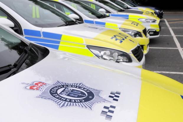 Three men arrested after police chase van through Northwich following burglary