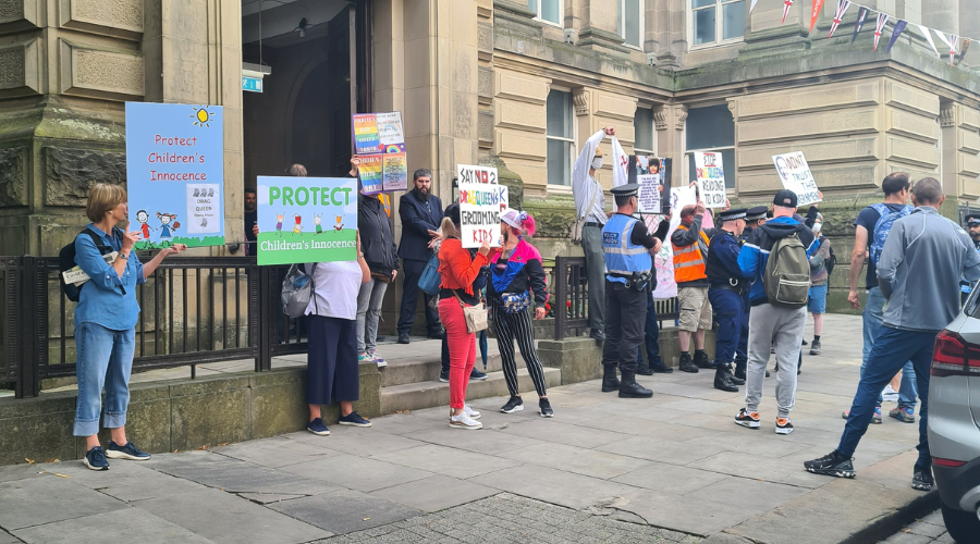 Drag Queen Story Hour in Bolton leads to protest