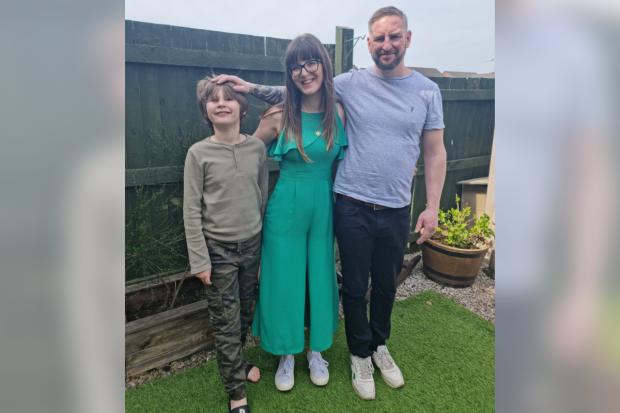 The Bolton News: Daniel with his parents Liz and James