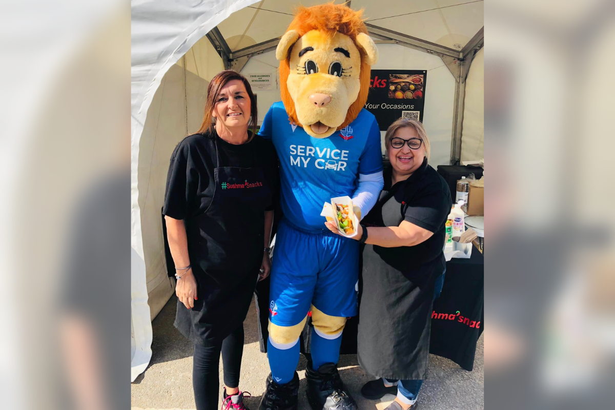Bolton based Sushma's snacks a hit with Wanderers fans