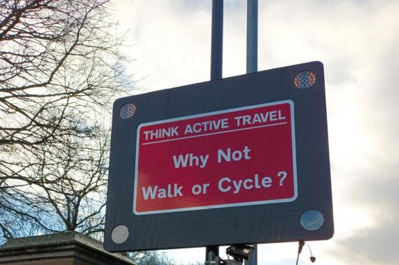The Bolton News: Chorley New Road cycle sign The Bolton News: Chorley New Road cycle sign