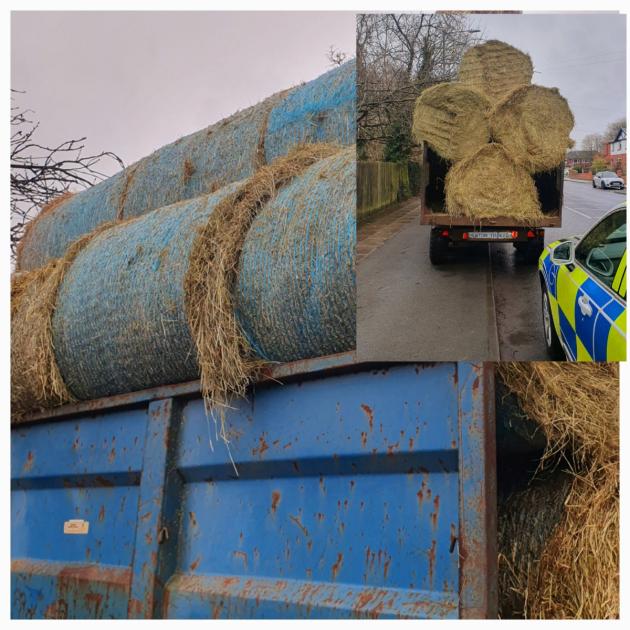 Bolton: Police stop a farm vehicle with unsecured and stacked hay bales

 | Pro IQRA News