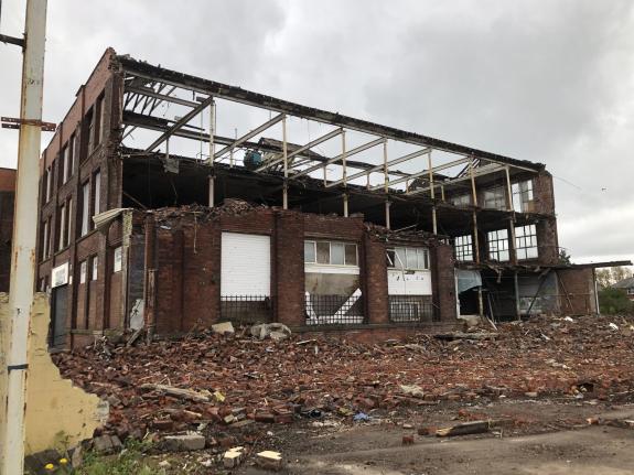 The Bolton News: The mill partway through demolition The Bolton News: The mill partway through demolition
