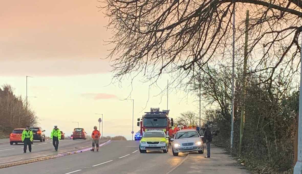 Police and fire officers attended Beaumont Road after the most recent crash