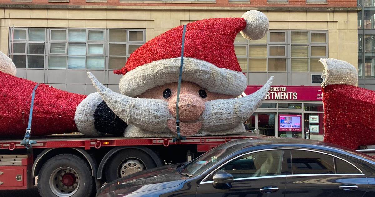Manchester: Santa looks worse for wear on return to North Pole - Vimarsana News