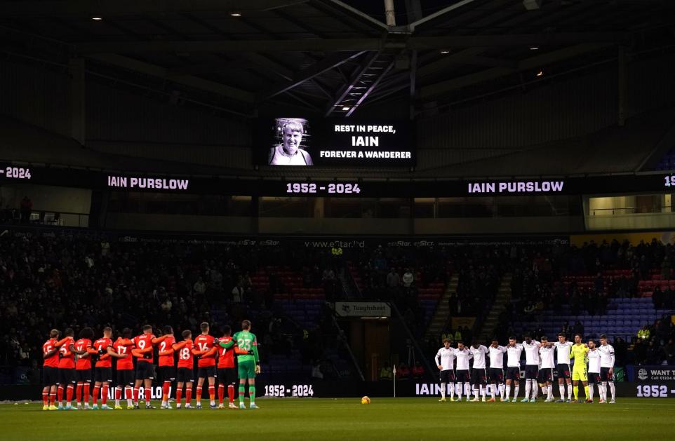 Bolton Wanderers FC pay tribute to Iain Purslow at match 17653942