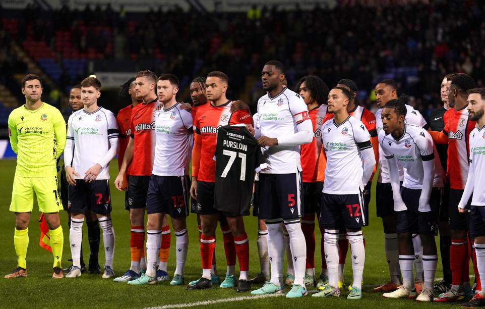 Bolton Wanderers FC pay tribute to Iain Purslow at match 17653943