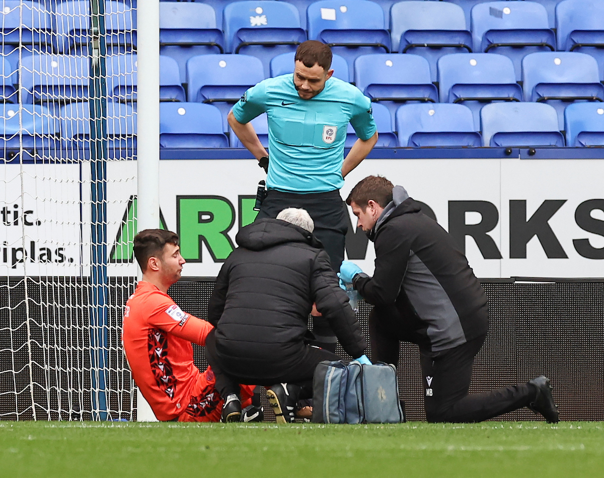 Bolton Wanderers keeper Nathan Baxter shrugs off injury