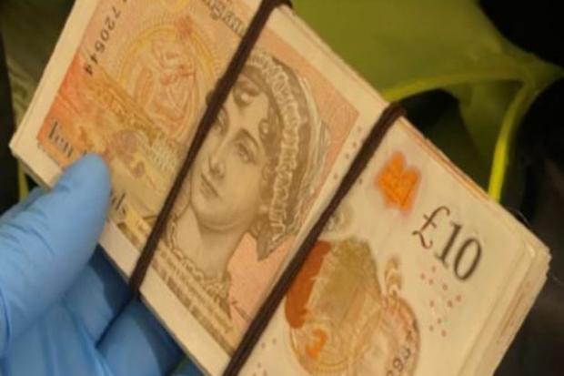 Around £2,000 in cash was found