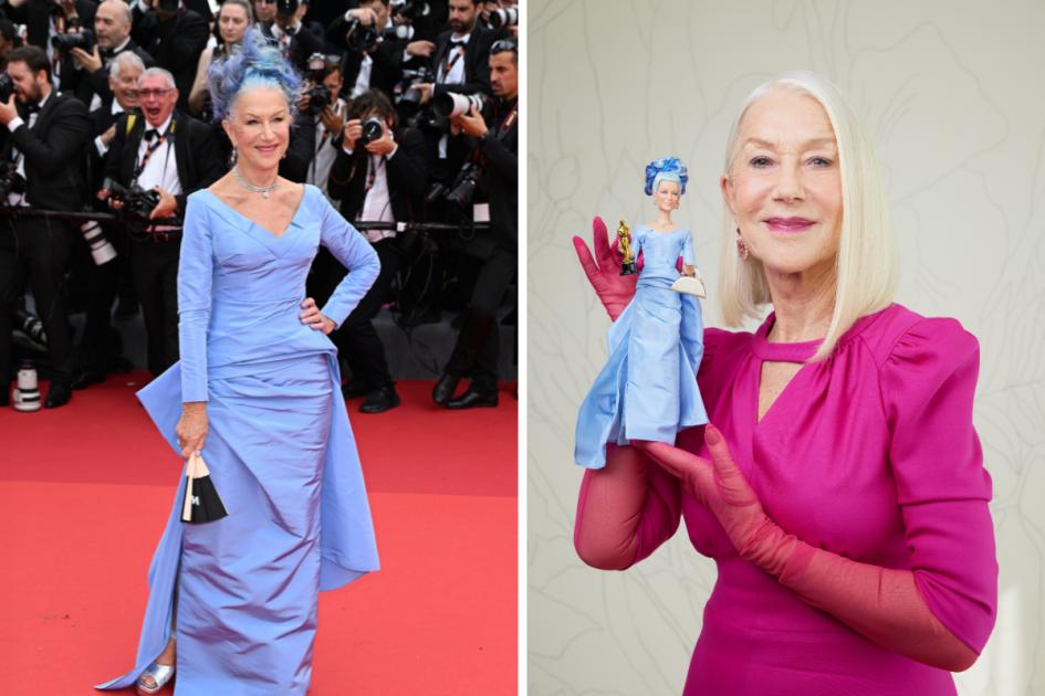 Dame Helen Mirren 'blown away' by her new Barbie doll - complete with mini Oscar