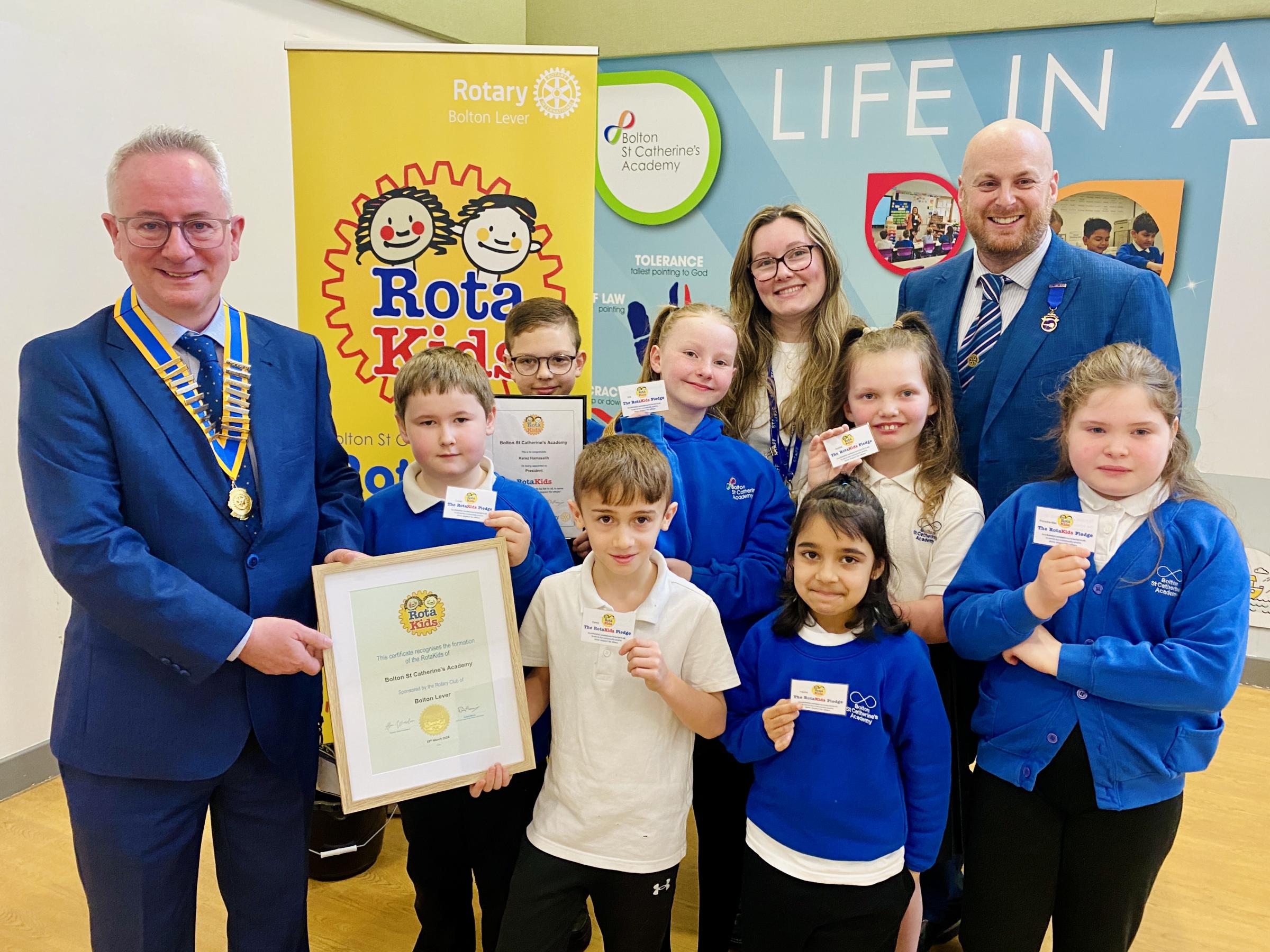 Rotary launches new club for kids at Bolton St Catherine's Academy - Vimarsana News