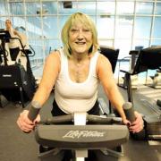 WORKING OUT: Gill Connal is determined to maintain a healthy lifestyle