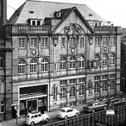 The Bolton Evening News in Mealhouse Lane, pictured in 1966. Founder WF Tillotson and Marcus Tillotson retired in 1971