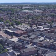 Farnworth aerial view from above