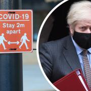 Boris Johnson pictured heading to the House of Commons to give a new statement on the coronavirus pandemic.