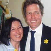 STAR SUPPORT: Hugh Grant and Sue Irwin, face of Marie Curie Nurses Appeal