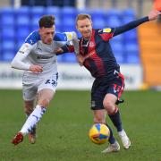 Ali Crawford in action for Wanderers against Tranmere Rovers in early 2020