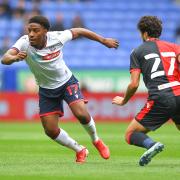 Dapo Afolayan in action against Blackburn Rovers.