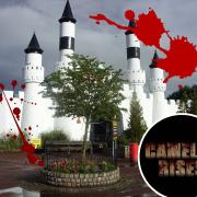 Former theme park will be transformed into the zombie apocalypse for Camelot Rises experience. Picture Wikipedia/Park N Party/Canva