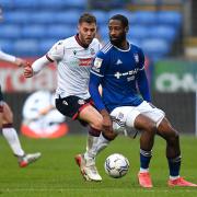 Ipswich Town's Janoi Donacien vies for possession with Bolton Wanderers' Dion Charles