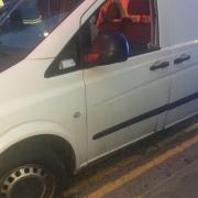 Appeal: Police believe the men who burgled the van may have been behind other crimes in the area