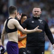 Wayne Rooney's Derby County were relegated to League One on Monday