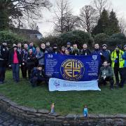 A previous charity hike Kelby undertook with a group.