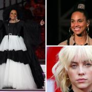 Dianna Ross (left), Alicia Keys (top right) and Billie Eilish (bottom right). Credit: PA/Canva