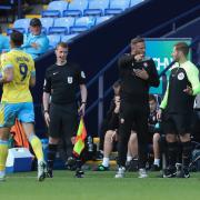 Bolton Wanderers manager Ian Evatt complains to Fourth Official Matt Corlett