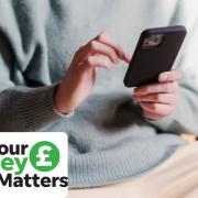 A person scrolling on their phone (Canva) Your Money Matters Logo ( Newsquest)