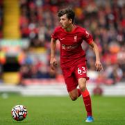 Liverpool's Owen Beck during the Pre-Season Friendly match at Anfield, Liverpool v Atletic Bilbao.