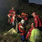 Mountain rescue volunteers held a 'mass casualty' exercise