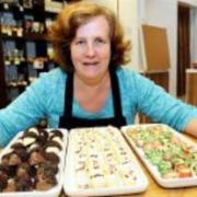 DELICIOUS: Katherine Speakman with some of her tastt products at The Chocolate Bar in Deansgate